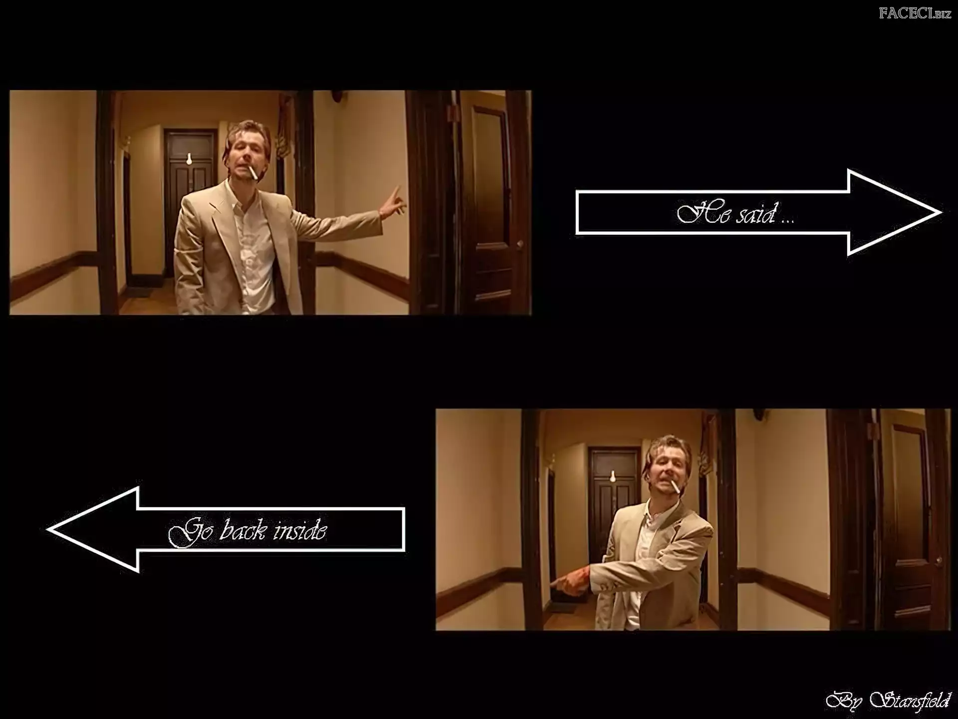 drzwi, Gary Oldman, papieros